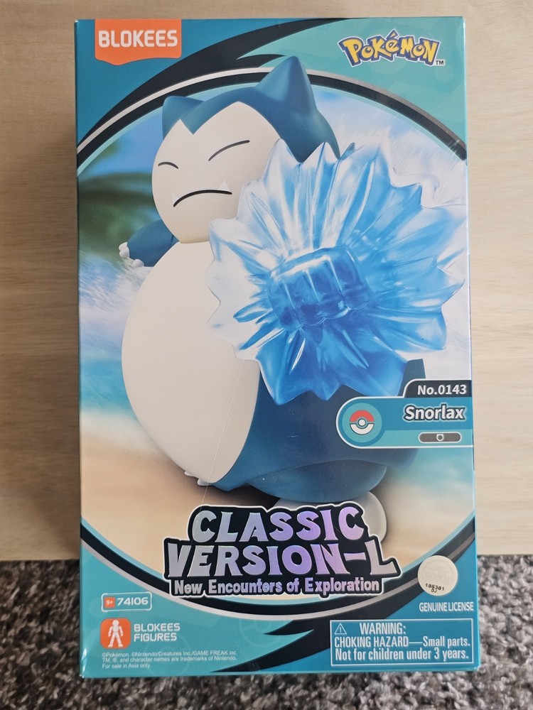 BLOKEES POKEMON CLASSIC VERSION-L NO. 0143 SNORLAX MODEL KIT ENGLISH PACK