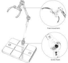 Universal Clear Action Figure Stand For 1/144 1/100 6″ Toy Display Support Hold