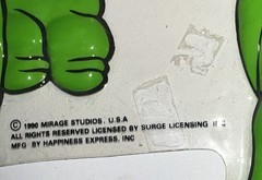 TMNT Wall Bubble Ninja Turtle Fight 1990 Mirage (Mike, Leo Raph, and Don) B6