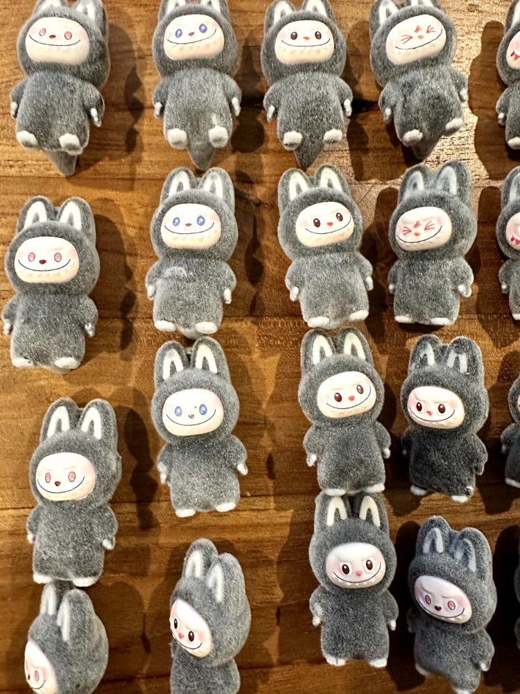Mini Series Flocking Figures 4cm Cute Gift DIY Decor Toys Kawaii Big Into Energy