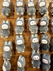 Mini Series Flocking Figures 4cm Cute Gift DIY Decor Toys Kawaii Big Into Energy