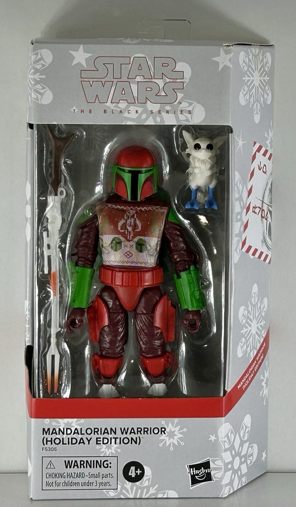 Star Wars Black Series 6-inch Holiday Edition Mandalorian Warrior Exclusive