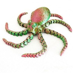 10.6inch 3D Printed Octopus Model,Articulated Animals Figure,Toys Home Decor