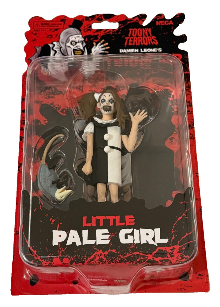NECA Toony Terrors Damien Leone’s Terrifier LITTLE PALE GIRL Figure w Possum