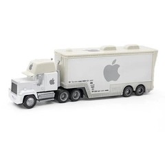 2Pcs Disney Pixar Cars No.84 White Apple Hauler Truck 1:55 Diecast Toys Set Gift