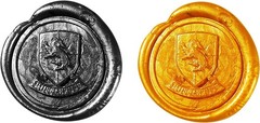 The Noble Collection Harry Potter Hufflepuff Wax Seal – 6.5in (16.5cm) Die Cast