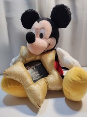 Disney Store Mickey Mouse Plush Holding Gold Star Photo Frame Picture Memories