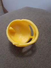 Tmnt TD Tossin Leo Yellow Football Helmet Playmates 2015 Reproduction Leonardo