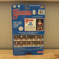 WWE Superstars LJN 2026 THE ROCK Chase Black Card 8″ Wrestling Figure – Creased