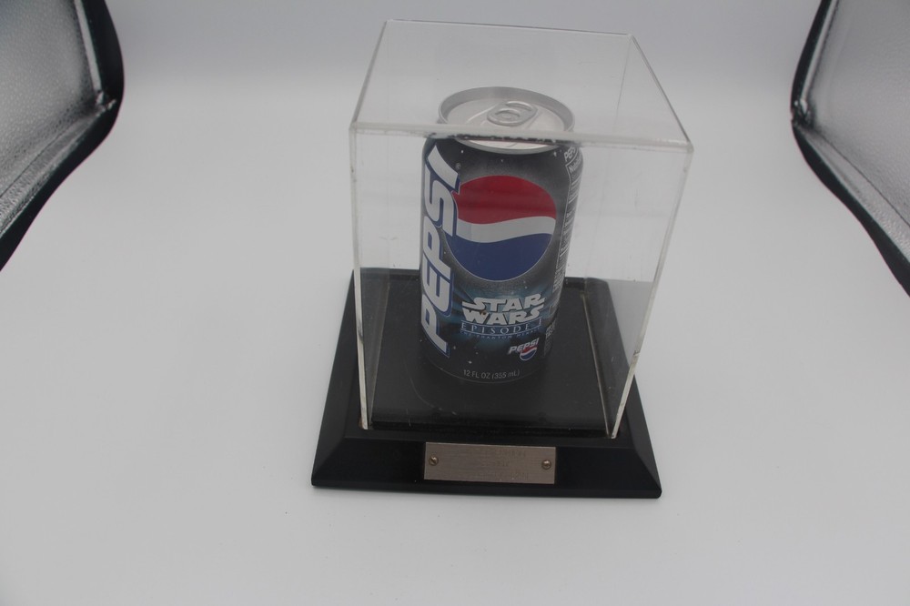 Star Wars Episode 1 Pepsi “Destiny” Can In Display Case — Not Sold To Public