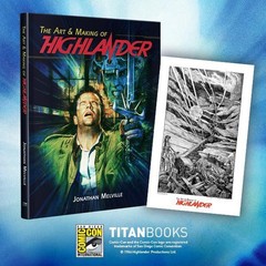 SDCC 2026 Titan The Art &Making of Highlander signed by Russell Mulcahy /w Print