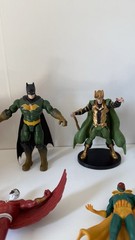 Marvel DC Superhero Action Figure Lot of 12 Batman Loki Vision Hawkeye Robin