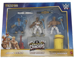 WrestleMania Knuckle Crunchers John Cena The Rock Cody Rhodes 2024 – NEW