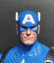 HEAD ONLY Marvel Legends Captain America Alex Ross Style Head custom painted