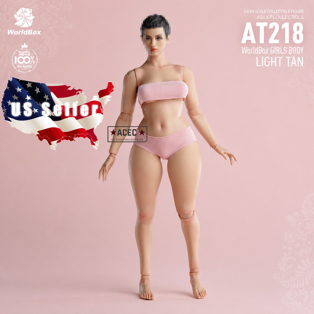 WorldBox AT218 1/6 Plus Size Female Body Light Tan Durable Flexible Joint Figure