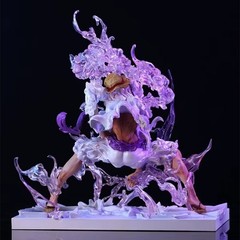 One Piece Gear 5 Luffy Sun God Nika Battle Edition Anime Action Figure Statue