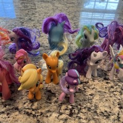 Vintage 90s Y2K Lot Of 12 My Little Pony Figures Colorful Hair Rare