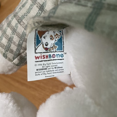 VTG Wishbone Sherlock Holmes Plush Dog 1996 Big Feasts! Jack Russell Terrier PBS