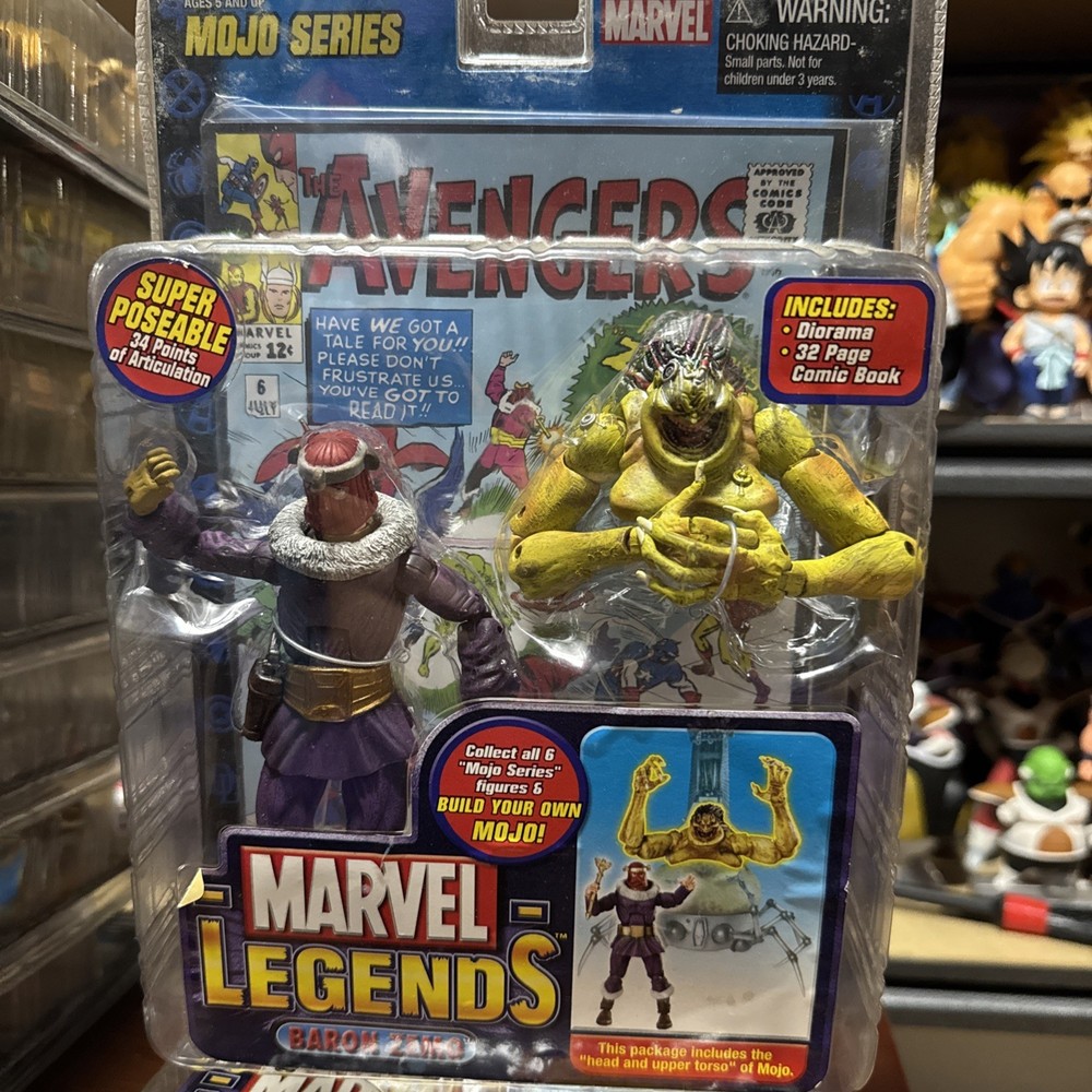 Marvel Legends Baron Zemo Mojo Series 2006 BAF, New Ship Loose No Box Cheap