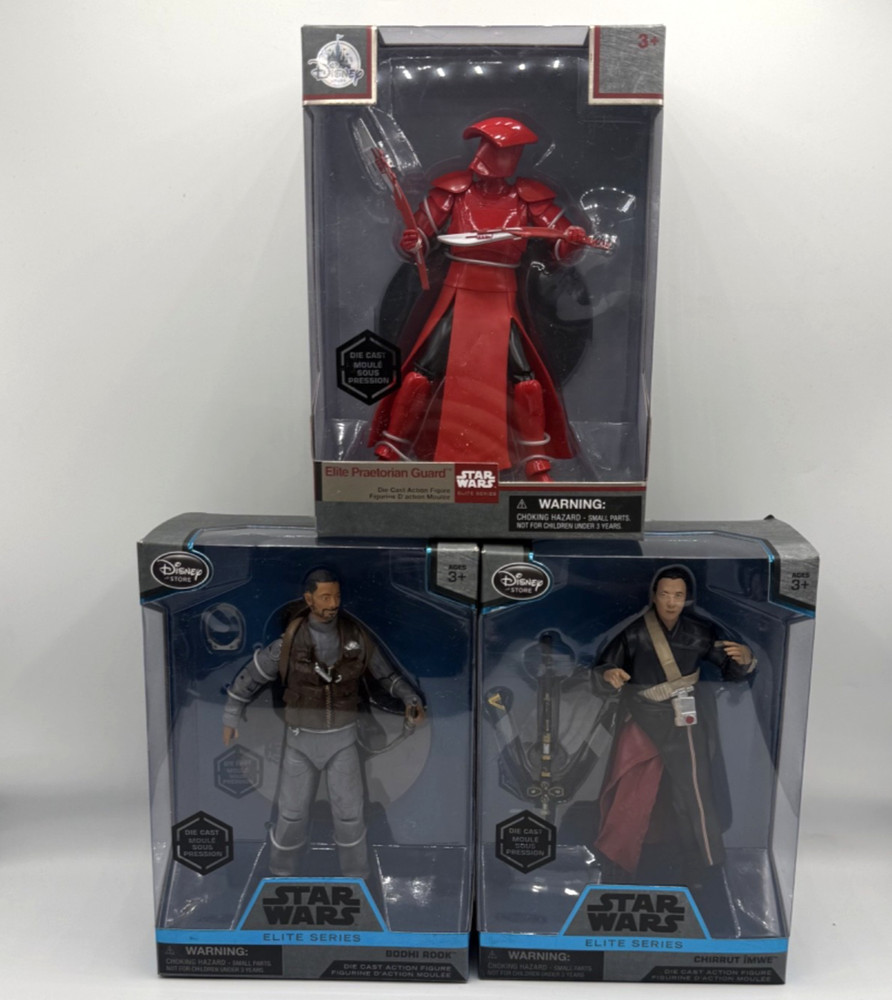 Star Wars Elite Series Praetorian, Bodhi Rook, Chirutt Imwe Lot of 3 Die Cast
