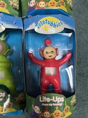 Vintage 1998 Teletubbies Lite-Ups Collectible Set Of 4 Yellow, Red Green,Purple