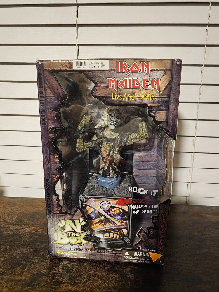 IRON MAIDEN Live After Death Rock It “N” The Box Figure 2002 RARE
