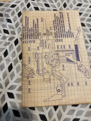 MOBAT Motorized Battle Tank RAM & FLAK GI Joe Hasbro 1982 Hasbro Flak Blueprint