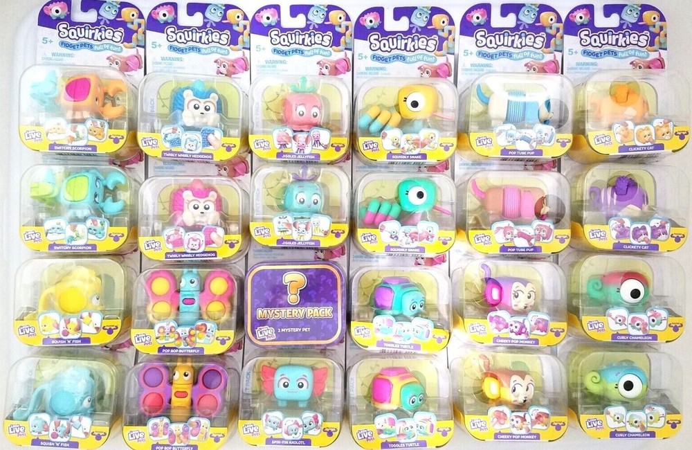 Squirkies Fidget Pets Cute Little Live Pet PICK and CHOOSE