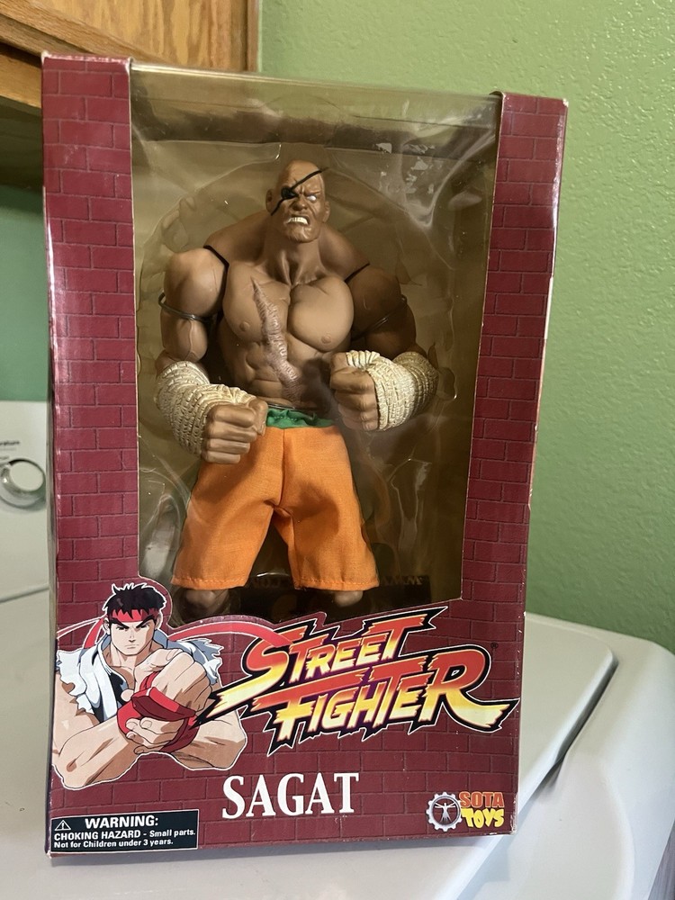 Sota Toys Street Fighter Rotocast Series SAGAT 10″ Action Figure Limited Edition