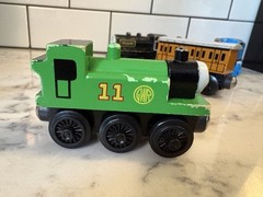 Thomas The Train 1994 Britt Allcroft 7 Piece Lot Wooden