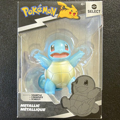 Jazwares Pokémon Select Series 1 Metallic Squirtle Action Figure Blue Plastic 4+