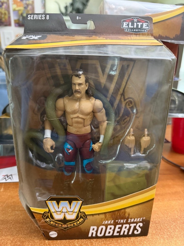 WWE Jake The Snake Roberts Mattel Elite Legends Series 8 Action Figure