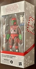 New Star Wars Black Series 6” MANDALORIAN WARRIOR HOLIDAY EDITION Hasbro