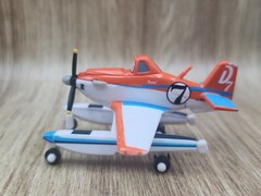 Disney Pixar Planes Pontoon Dusty #7 Fire & Rescue Mattel Loose NO Packaging