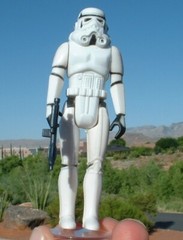 REAL NICE Stormtrooper EARLY 3 LINE LOGO ORIGINAL WEAPON Vintage Star Wars
