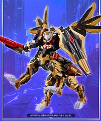 [SAMG] Metal Cardbot W Night Griffon Gold Gryphon Bomber Transforming Robot 2025