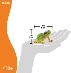 Schleich Wild Life – European Tree Frog Toy Figurine. Realistic Hand-Painted Ani