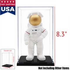 US 8.3″H Acrylic Display Box Plastic Base Self-Install Case Protection Dustproof