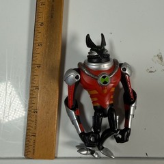 Ben 10 Omni-Kix Armor Jetray Action Figure Red Silver Playmates Toys Alien Force