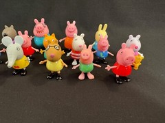 LARGE PEPPA PIG TOY ACTION FIGURES LOT MIXED BUNDLE JAZWARES