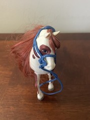 DreamWorks Spirit Riding Free Toy Horse Figure 7” L With Blue Saddle & Harness