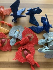 1986 Kenner Vintage Silverhawks Action Figure Accessory Lot Of 12 Birds Weapon!