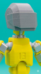 Helmet with Visor for Dummy 13 | 3D Printed Biker Action Figure Doll Accessory