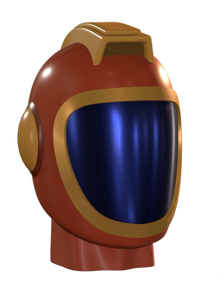 Conflagration Man Custom Action Figure Head 1:9 or 1:6 Mego