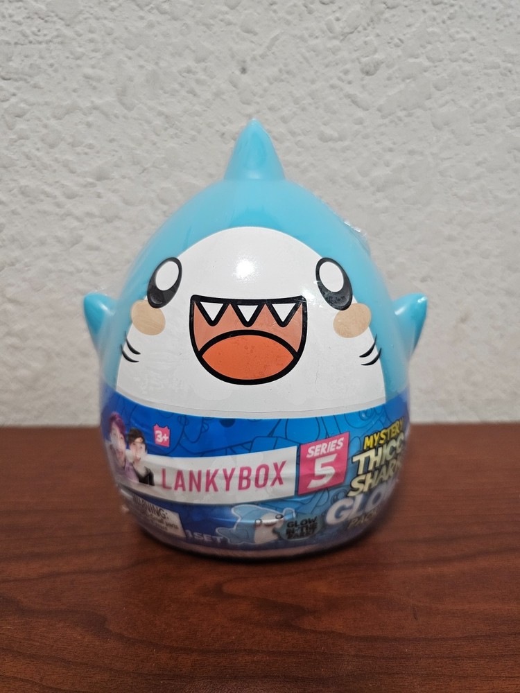 LankyBox Series 5 Mystery Thicc Shark Glow Egg Toy Figure Pack – NEW, SEALED