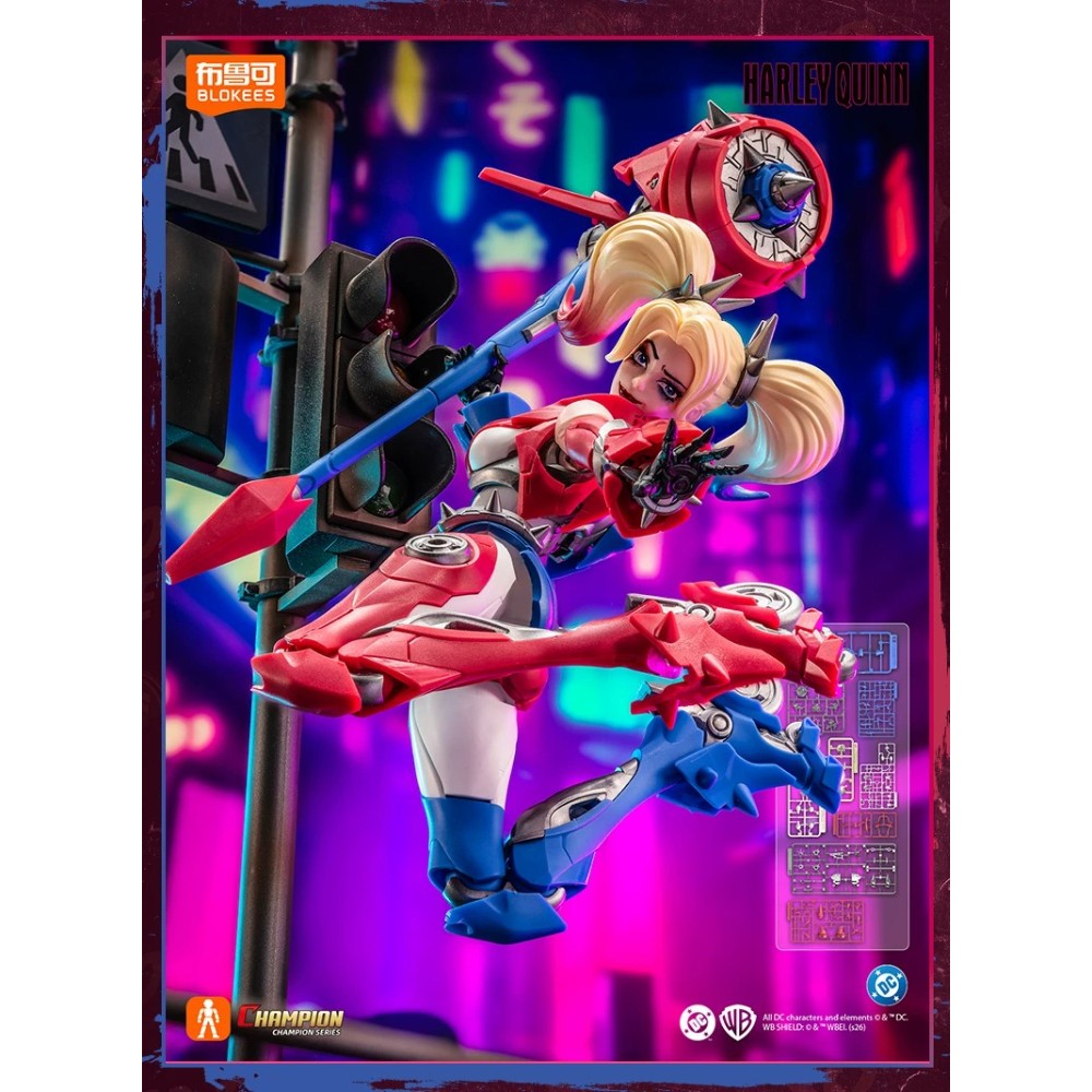 BLOKEES DC Heroes Harley Quinn 1/12 Action Figure Champion Class Model Toy Gift