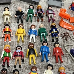 Unsearched Vintage Playmobil Figures And Accessories Lot Geobra 1974-1992 Parts