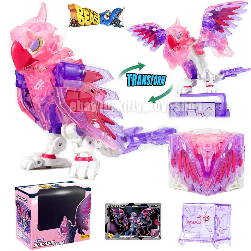 52TOYS BEASTBOX BB10BL BLOSSOM Parrot Figure Cube Decompression Toy Magic Square