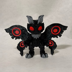 Mothman Flexi Horror Toy 3D Printed Articulated Halloween Figure 2.5″ Tall Scary