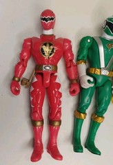 Power Rangers Space Blue,Pink,Red,Green,Yellow,Gold Lot Of 6